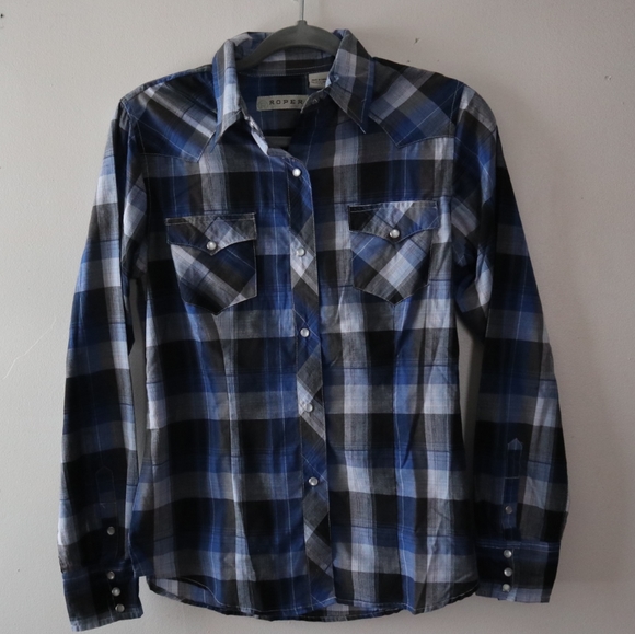 NWT Roper Longsleeve Snap Button Western Shirt - Picture 16 of 16
